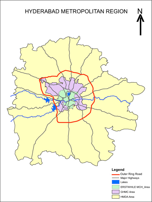 Hyderabad-Fort-town-fabulous-metropolitan-region-map