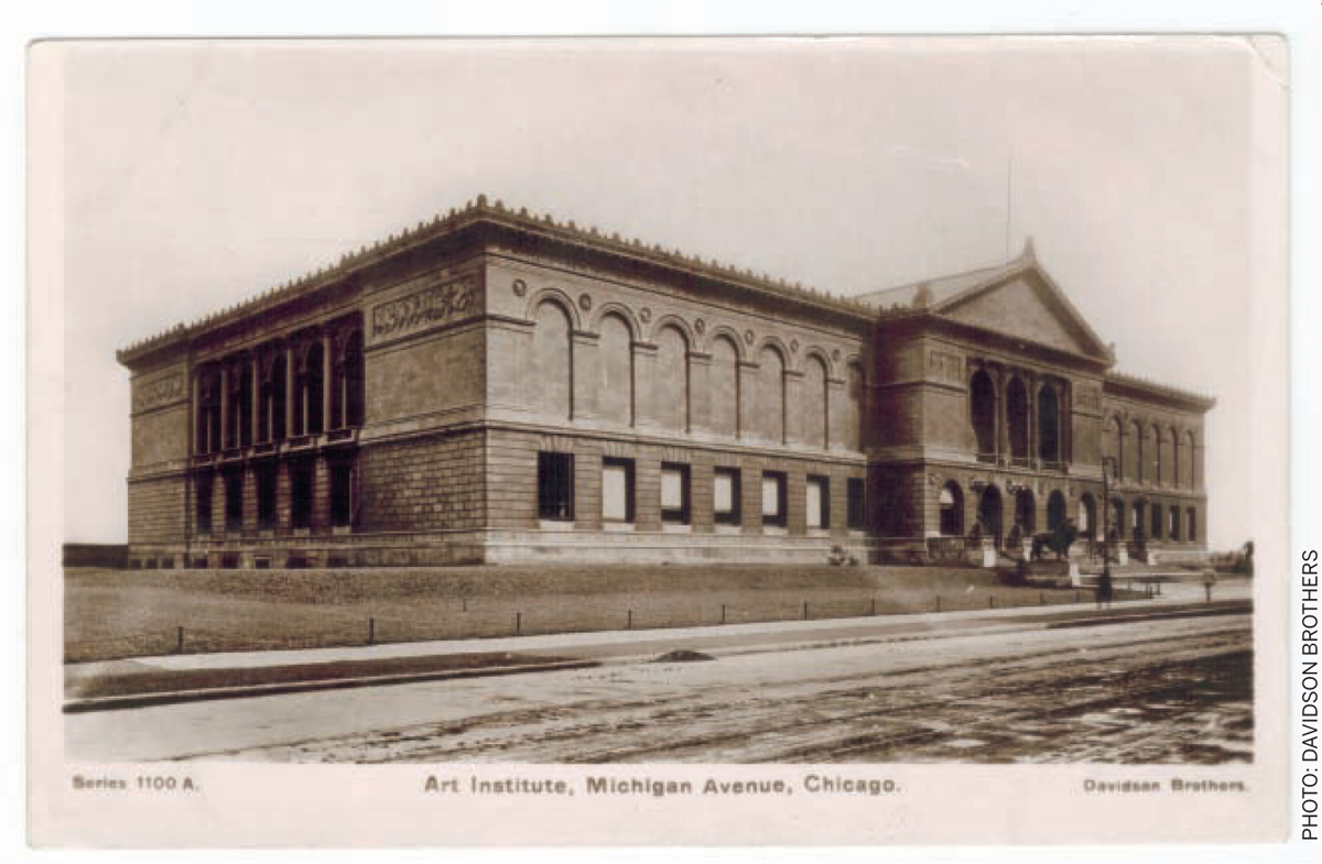 Exhibiting-Heritage-Envisioning-Its-Future-1907-postcard-depicts-the-Art-Institute-Chicago’s-original-building