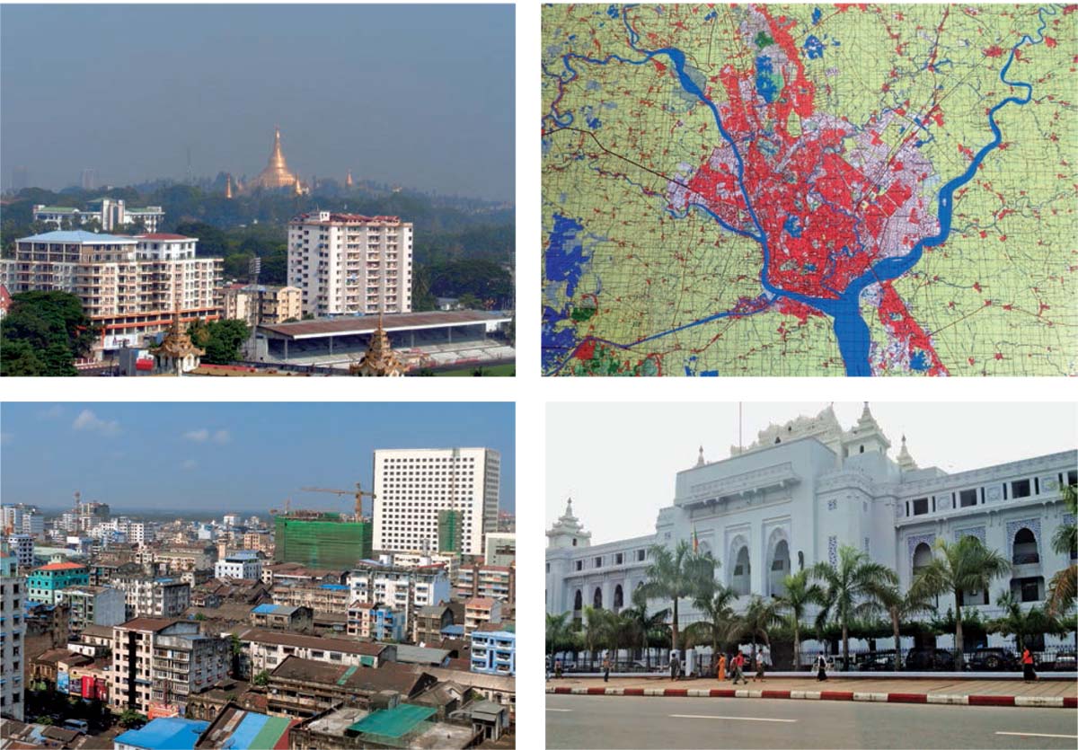 YANGOON-Democratic-Development-Planned-Urban-Transformation-Shwedagon-Pagoda-map-Downtown-City-Hall