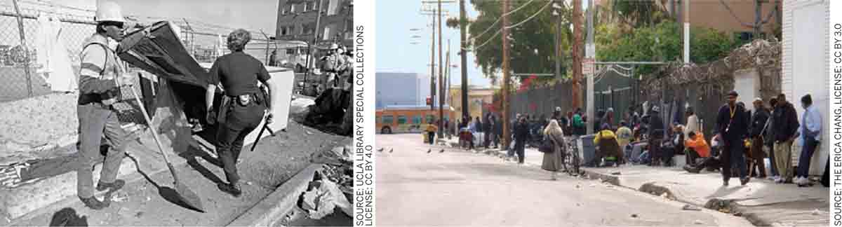 DESIGNING-EQUITY-Past-Present-Potential-Skid-Row-Homeless-ousted-camper-shell-1987-streetscape