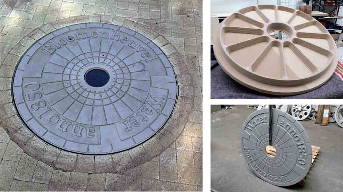 Industrial-Design-Discipline-Manhole-cover-see-through-sand-mould-Aluminium-Wooden-casting