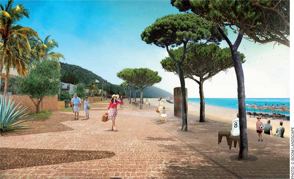 Public Spaces-Sea Change-Impression Dhërmi Beach-Promenade