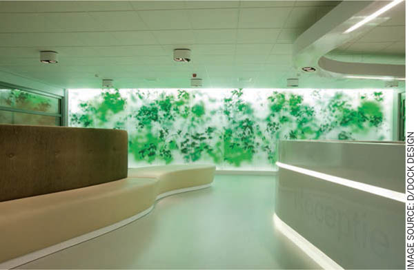 Green-Hospitals-striking-feature-VU-Medisch-Centrum-amsterdam-translucent-wall-images-plants-artificial-lighting-approximates-natural-daylight