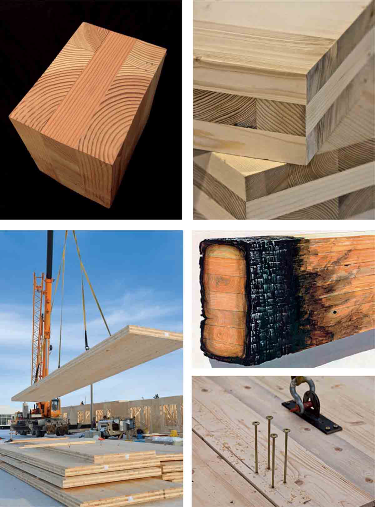 Building-Material-Trees-Typical-CLT-Block-boards-construction-site-Charred-connection-method