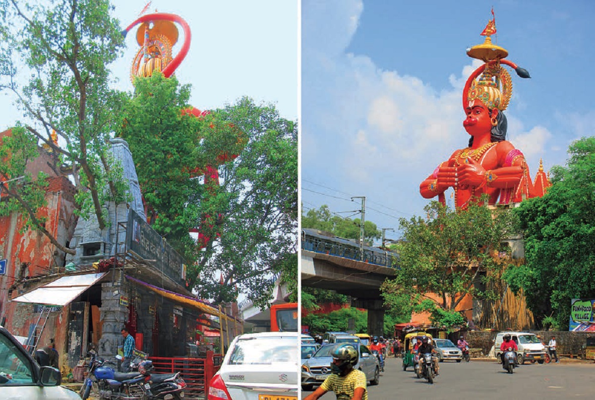 MILLENNIAL-PARADIGM-INDIAN-URBANISM-Consecrated-Tree-Sankat-Mochan-Temple-New-Delhi-colossal-Hanuman-statue-sacred