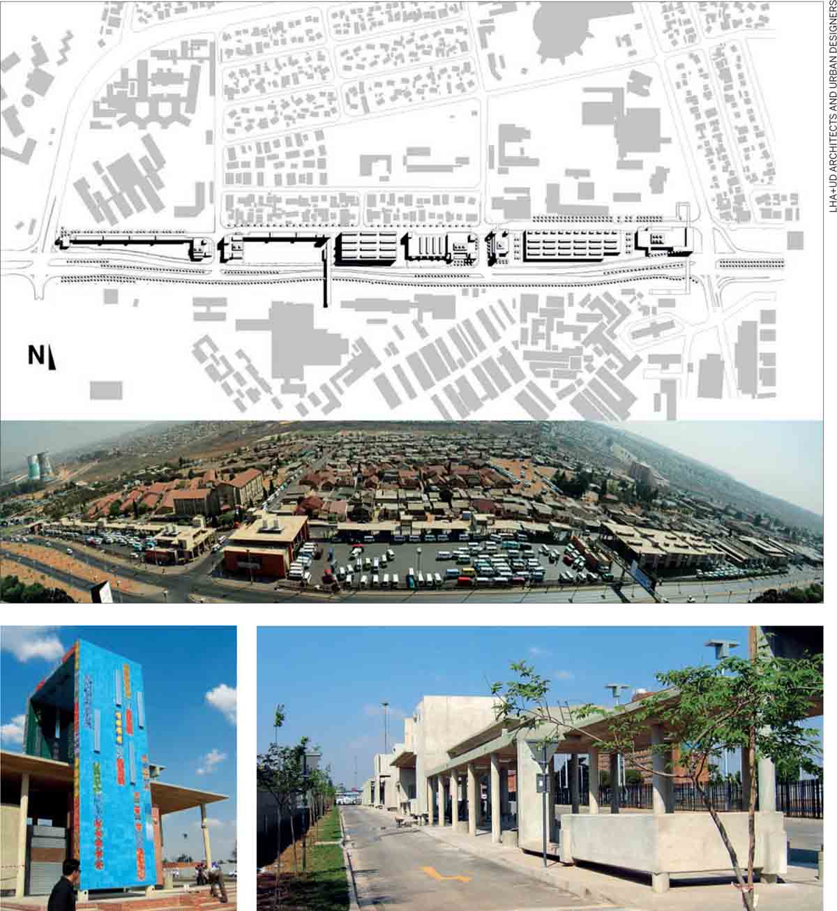 Making-Johannesburg-Liveable-Baragwanath-Transport-Interchange-Trader-Market-Soweto-Landmark-structures-sculpted-elements-mosaics-Bara-Artworks-Programme-Arcade-public-spaces