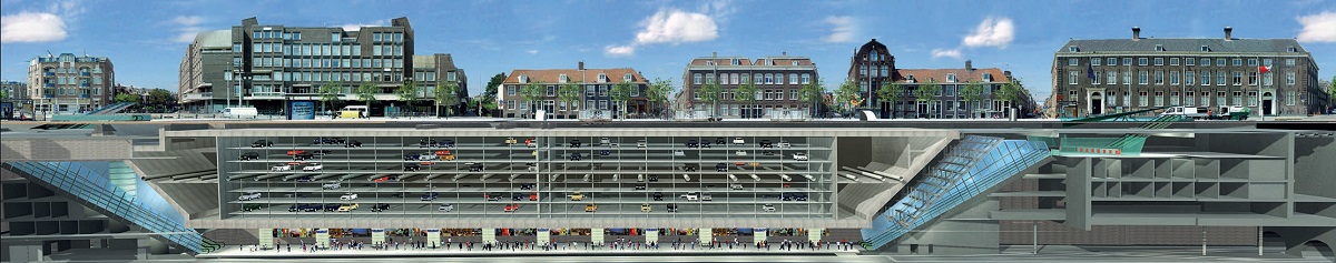 Car-Free-City-parking-garage-Vijzelgracht-Metro-Station-Noord-Zuidlijn