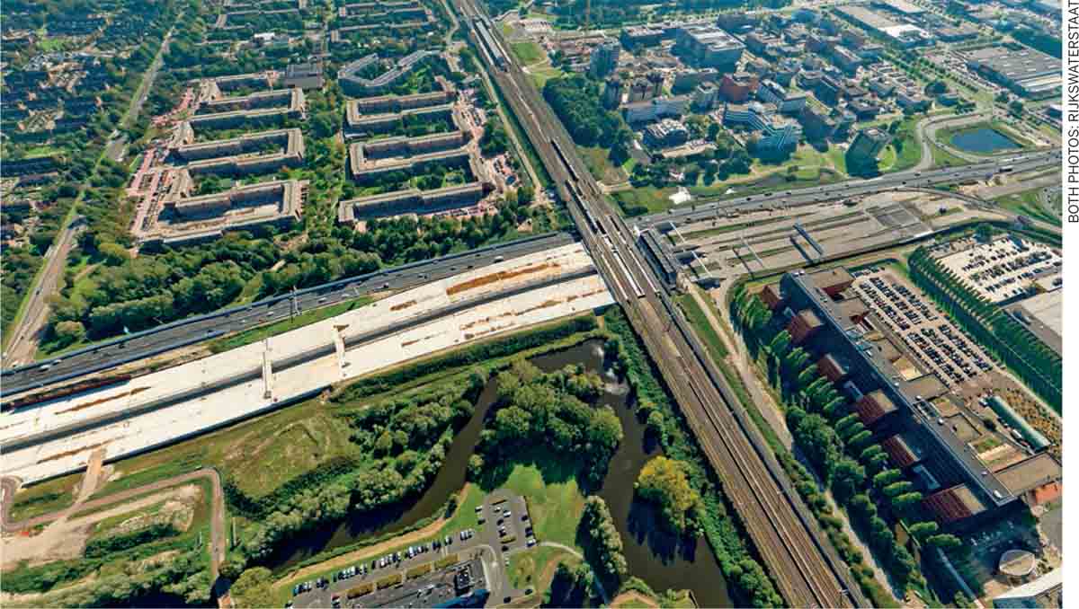Landscape-Infrastructure-Two-parts-Amsterdam-Zuidoost-separated-Highway-9-Netherlands