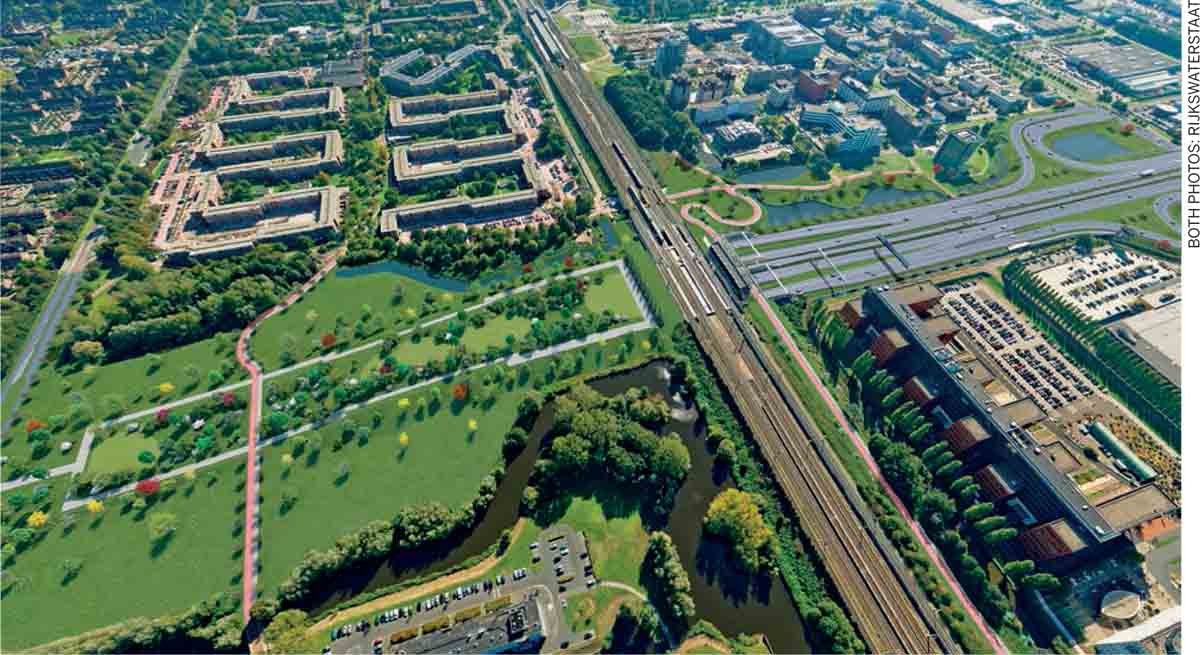 Landscape-Infrastructure-Two-parts-of-Amsterdam-Zuidoost-connected-park-tunnel-Highway-9-Netherlands