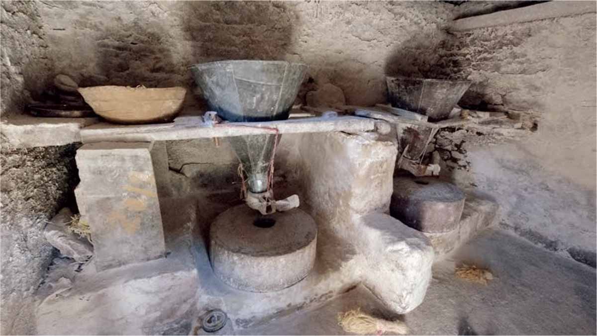 Small-development-initiatives-rural-Himalayan-communities-Interiors-traditional-gharat-grinding-stones-connected-underground-turbines