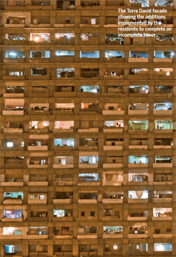 Venezuela--Affordability-through-Public-participation-Torre-David-facade-additions