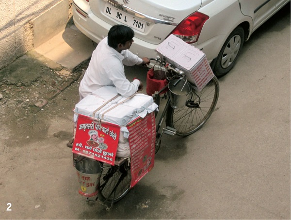 Pedal-Power-mobile-eatery-compact-sophisticated-equipped-food-water-storage-menu-card-branding-dustbin