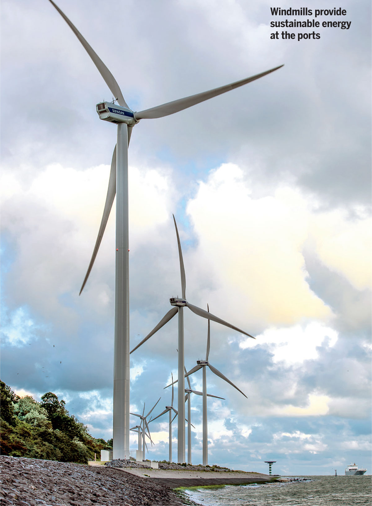 Road-Ahead-Windmills-provide-sustainable-energy-ports
