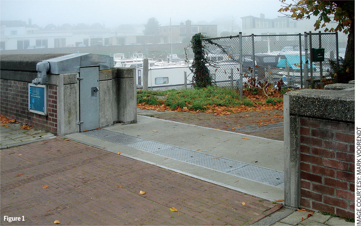 Multifunctional-Flood-Defences-Kampen-Houses-IJsselkade-facilities-waterproof-door-openings-safe-level