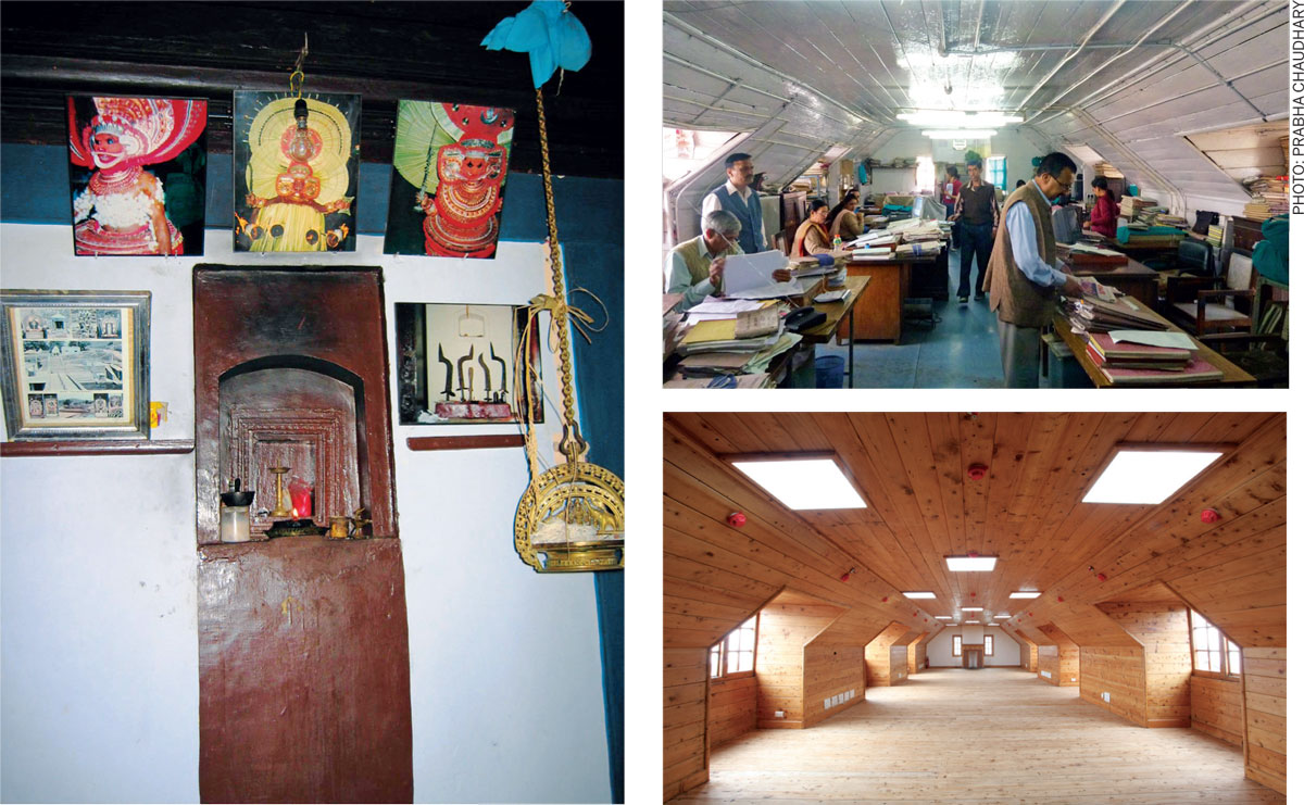 Art-Conserving-Indian-Cities-Coorg-sacred-lamp-symbolic-combined-Eichetira-Ainemane-Socio-cultural-Shimla-Town-Hall-attic-restored