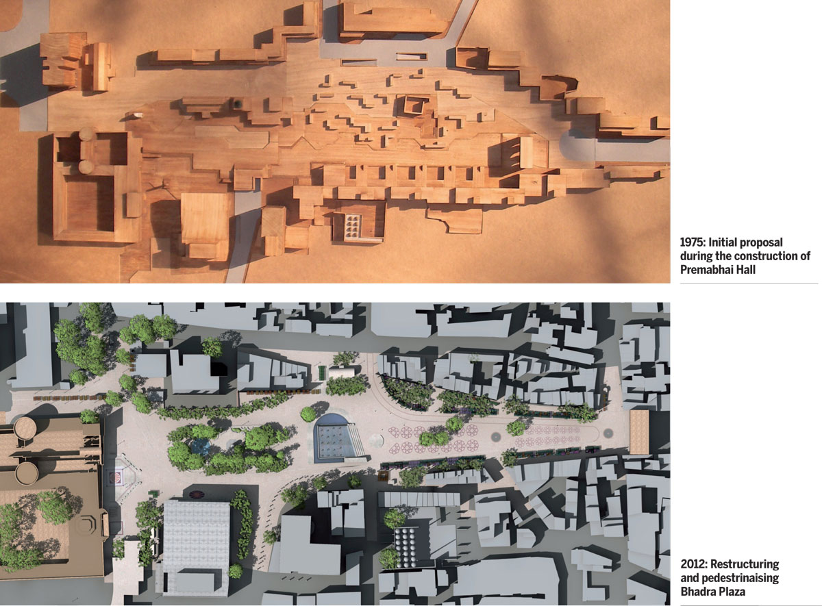 The-Great-Revitalisation-intial-proposal-construction-Premabhai-Hall-Restructuring-pedestrinaising-Bhadra-Plaza