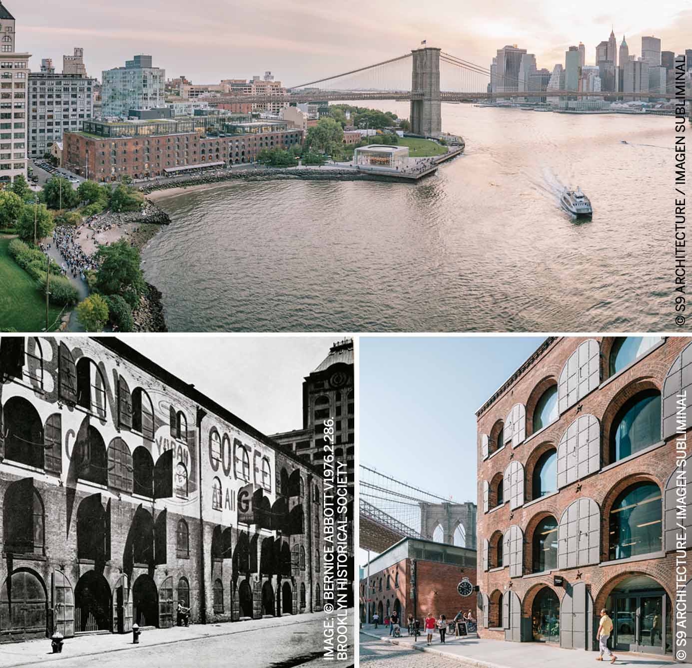 designing-adaptability-empire-stores-designed-S9-architecture-adaptive-reuse-coffee-warehouse-mixed-use-building-historical-image-warehouse-may-22-1936-rehabilitated-windows-bricks-provides -context-new-development