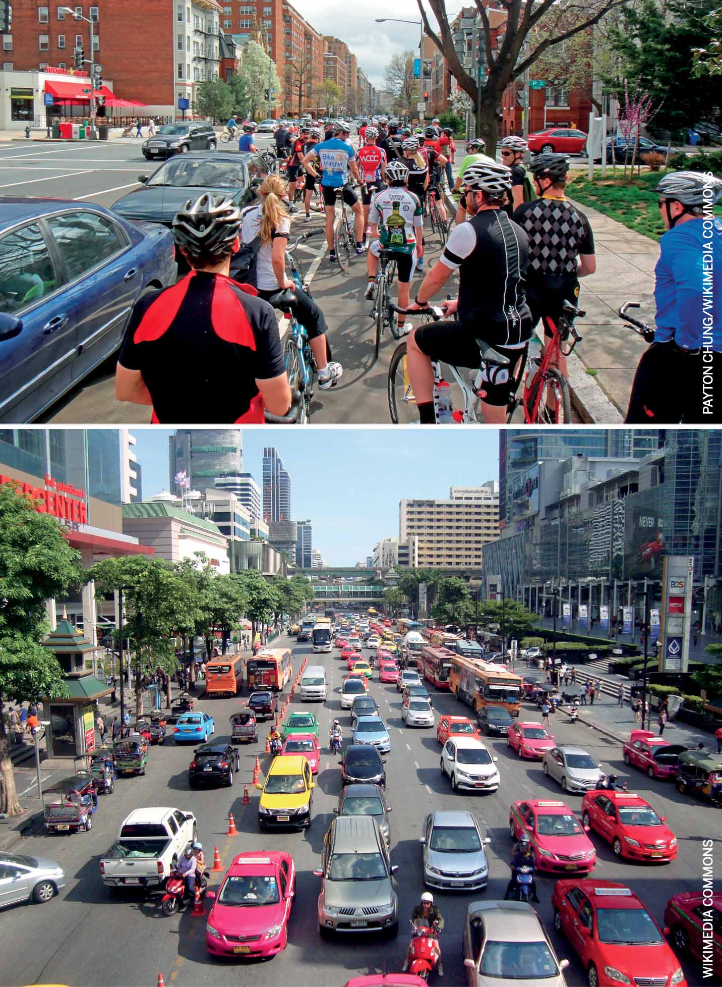 sustainable-urban-mobility-rapid-buses-and-bikes-show-the-way-bicycle lanes-boston-bangkok-economic-losses-due-traffic-jams-amount-from-3%-6%-national-gdp