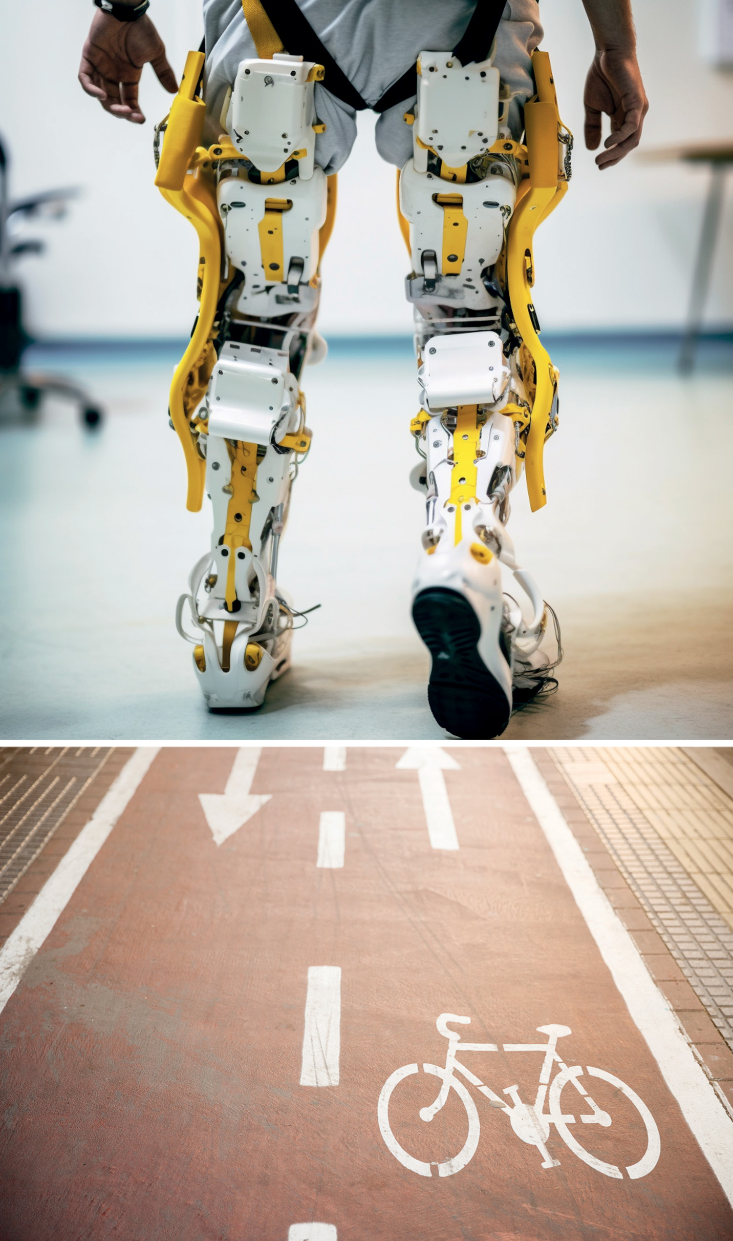 the-advanced-technologies-slow-mobility-exoskeletons-are-wearable-machines-that-augment-human -capabilities-electric-battery-enabled-wheelchair-designated-bike-lane