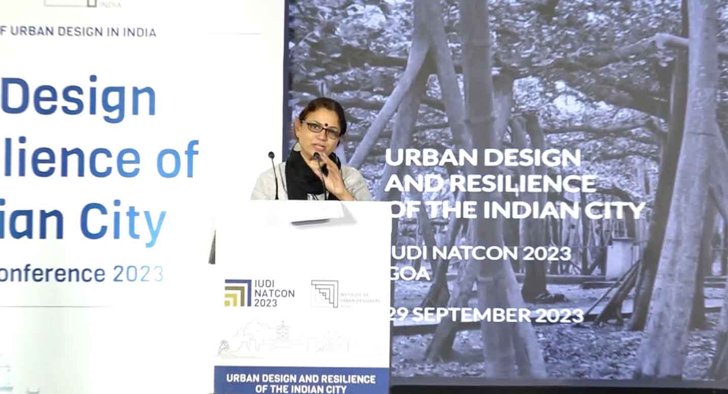 iudi-national-conference-2023-urban-design-resilience-indian-city-held-panaji-goa-smt-geeta-wahi-dua-one-editors-la-journal-highlighted-various-dimensions-nature-city