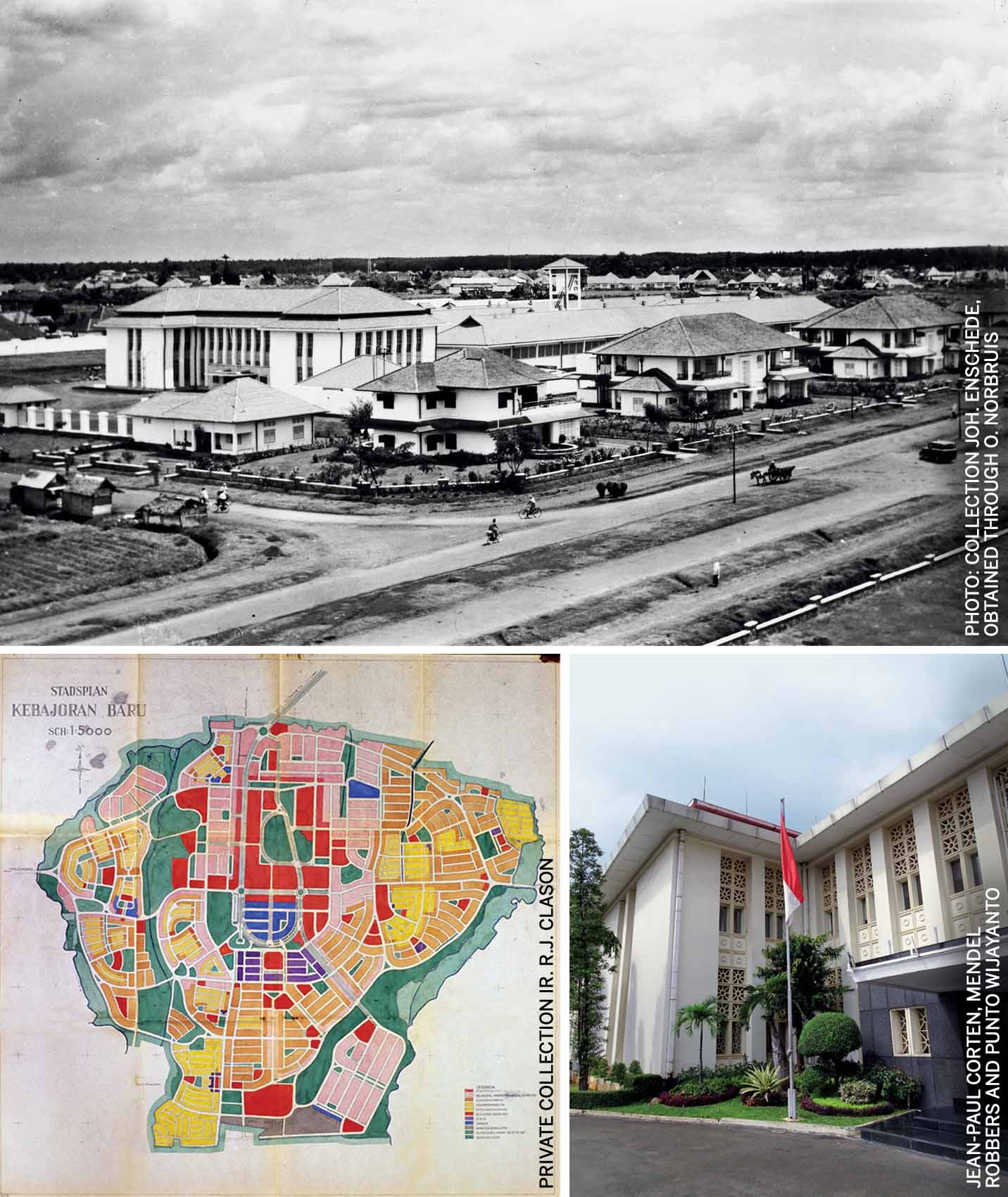jakarta-shared-heritage-pertjekan-printworks-shortly-after-construction-around-1955-development-plan-for-kebayoran-baru-designed-under-leadership-ir-soesilo-1948-current-facade-peruris-headquarters