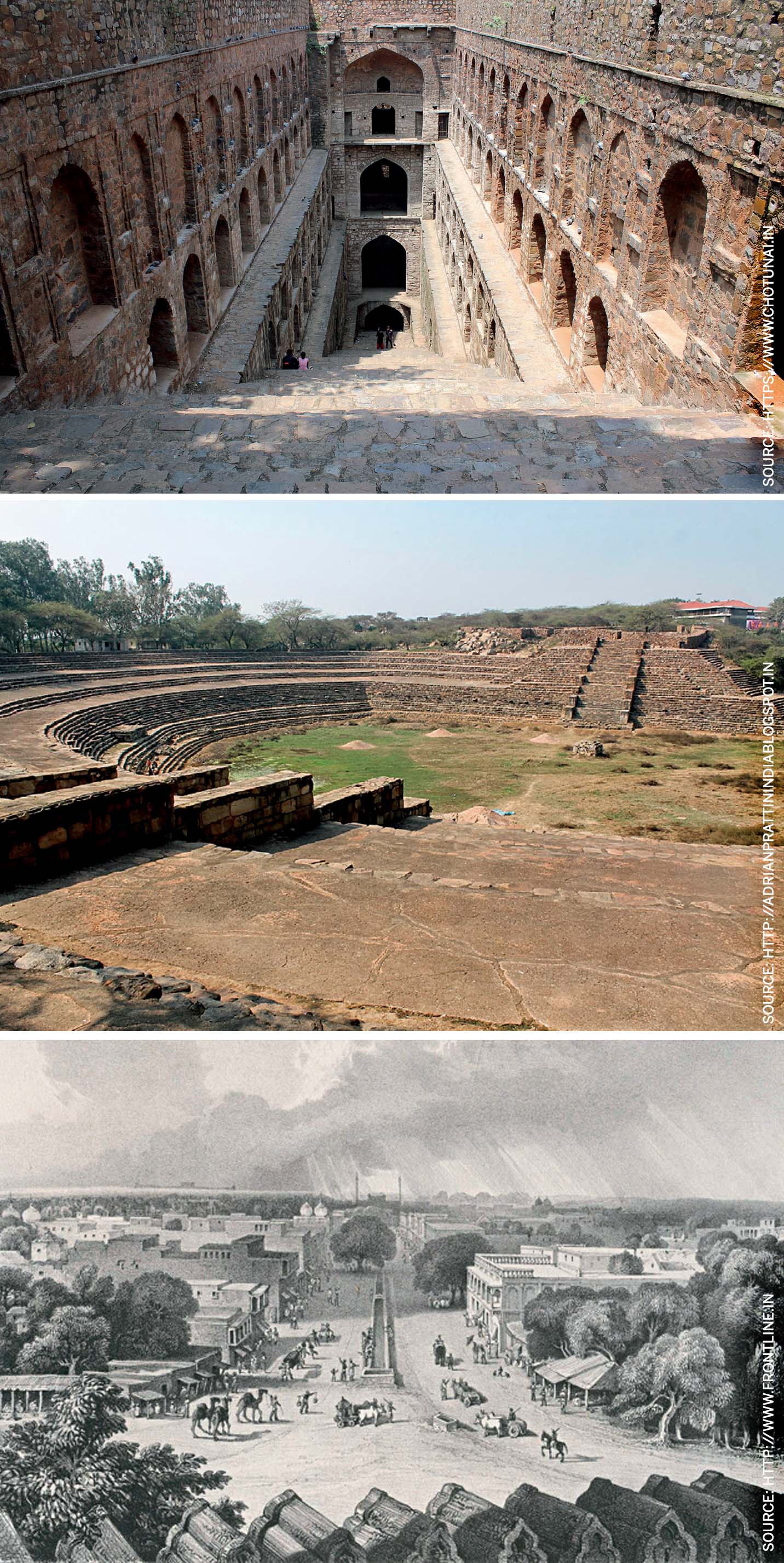 the-landscape-water-access-stepwell-agrasen-ki-baoli-tanks-surajkund-mughal-canals-chandni-chowk